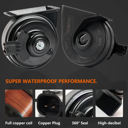 Imagen 2 del producto Par de cuernos de caracol de doble tono, 12V, 120db, para Hyundai i20 Tucson IX35 Accent Creta IX25 Solaris Veloster Sportage Rio 3 4 UB YB