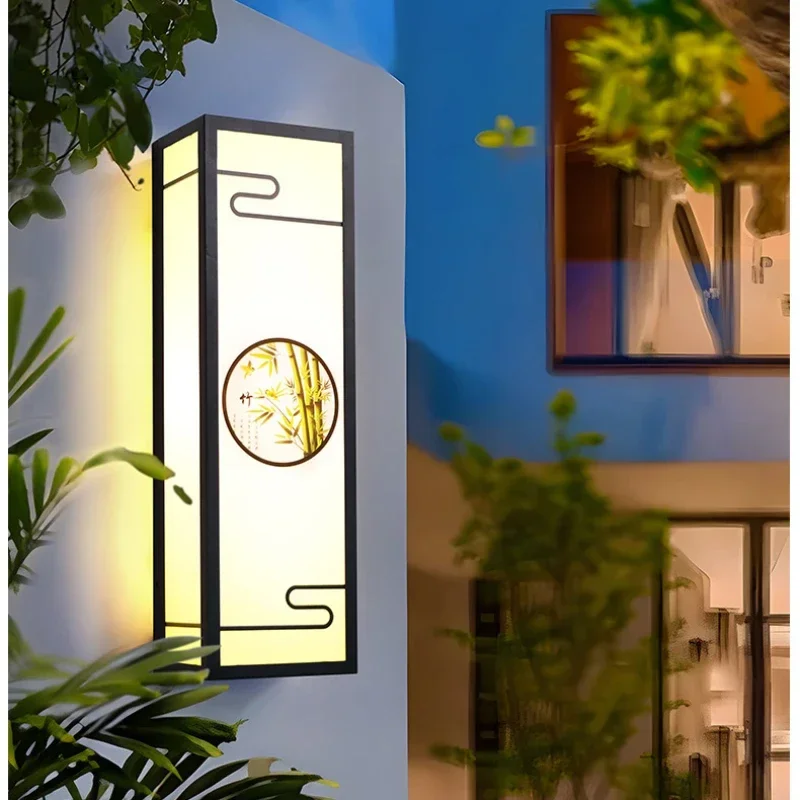Outdoor Wall Light Waterproof Garden Light Outdoor Wall Villa Gate New Chinese Balcony Light