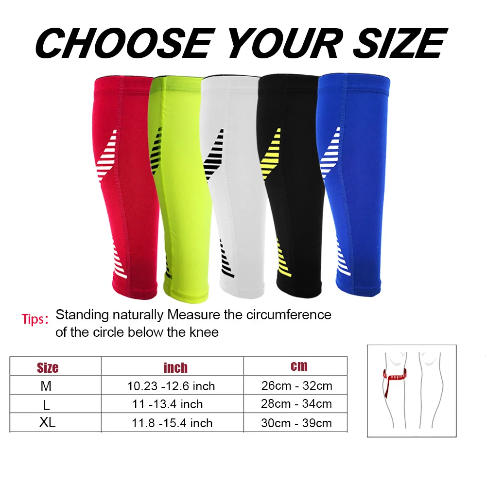 1PCS Sports Compression Calf Sleeves Leg Compression Sock Running Shin Splint Varicose Vein Calf Pain Relief Calf Guards Runners