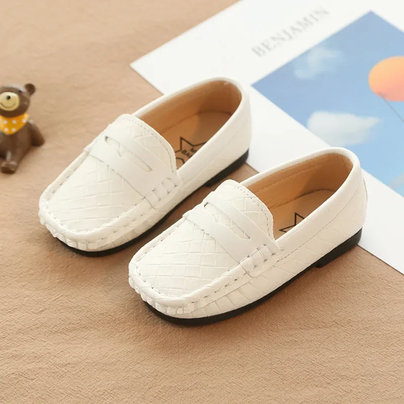 Toddler Moccasins Baby Boys Girls leather Shoes Vintage Fashion Soft Kids Loafers Children Flats Casual Boat Shoes Party Loafers