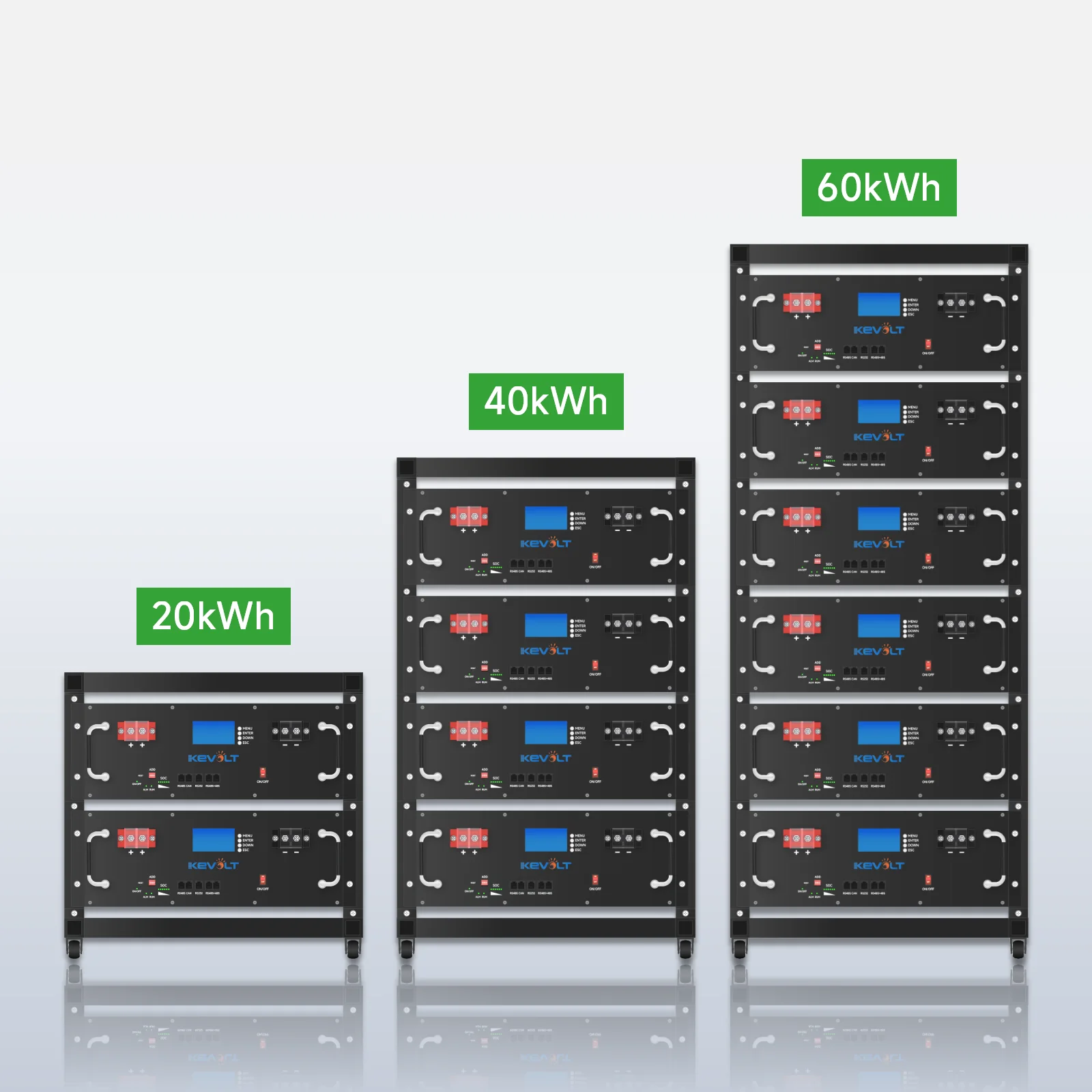 51.2V 100AH Rack Module Pack Lifepo4 Solar Lithium Battery ESS 5KWH 10KWH 15KWH Deep Cycle Energy Storage System