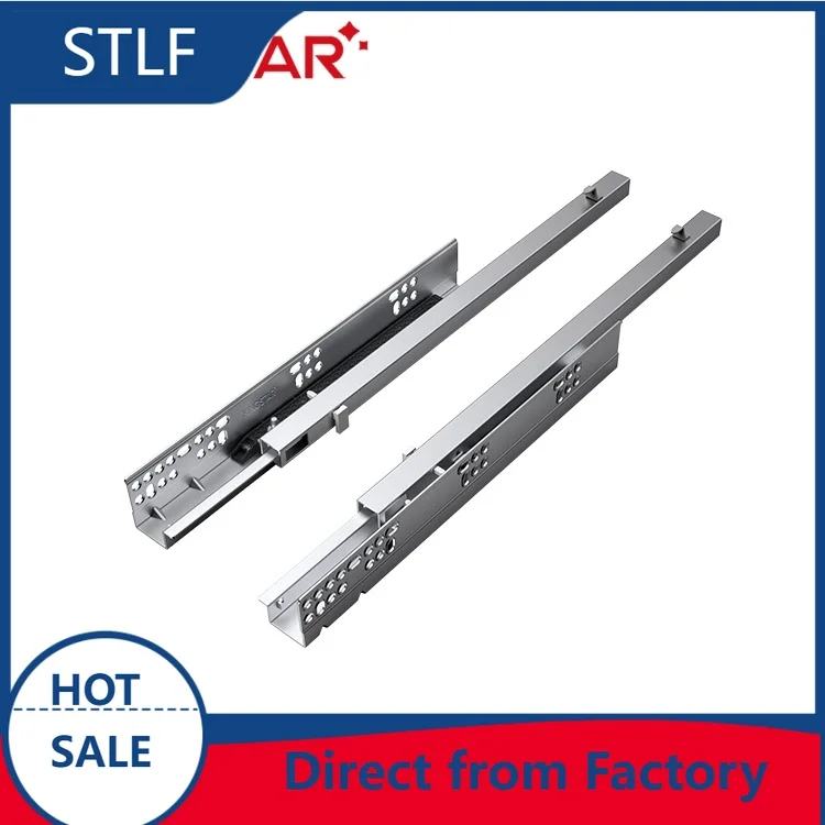 

STLF 2 Fold 85% Extension 2 Section High Cost-Effective Soft Closing Undermounted Slide
