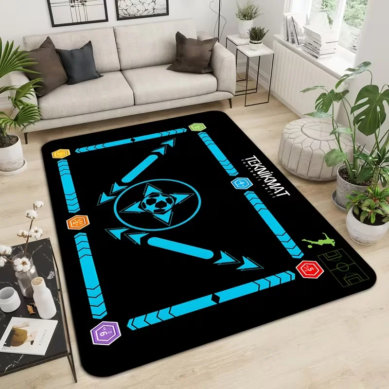 Advanced Flannel Football Carpet Living Room Carpet Bathroom Bedroom Game Room Dormitory Carpet Home Decoration Room Decoration