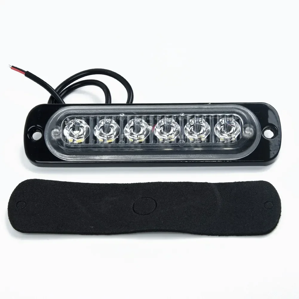 Car Work Warn Light Safety Urgent Always Bright Lamp 12~24V Amber 6LED Off-Road Truck Super Bright Daytime Running Light