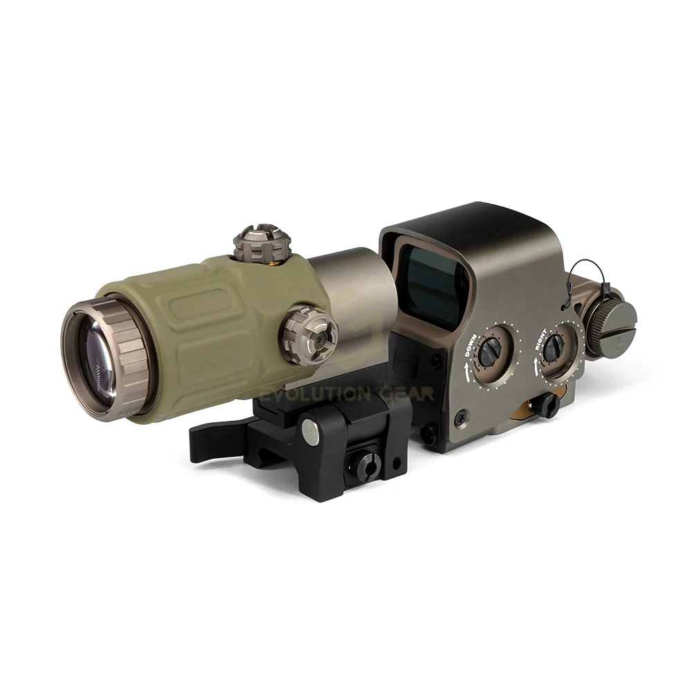 

Evolution Gear EXPS3 Red Dot Sight with G33 3X Magnifier with With Full Marking Ar 15 Accessories for Hunting Tactical Wargame