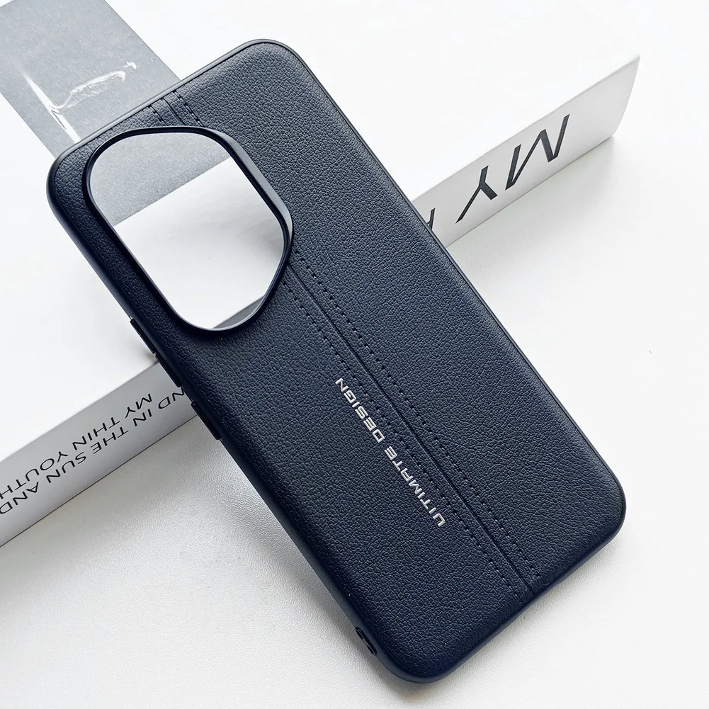 

Luxury Leather Case for Honor 400 Pro, Slim Shockproof Matte Business Cover, Vintage Soft TPU Bumper Shell for Honor 400 5G