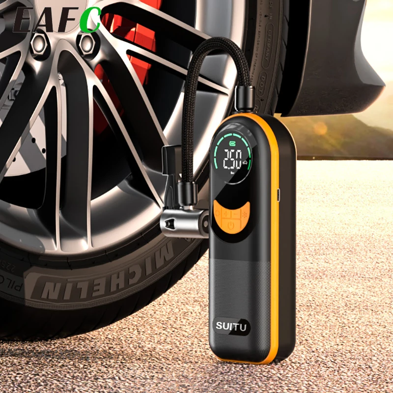 

Автомобильный воздушный компрессор, портативный беспроводной Электрический мини-насос psi для накачки шин, насос для автомобиля, мотоцикла, велосипеда, мячей