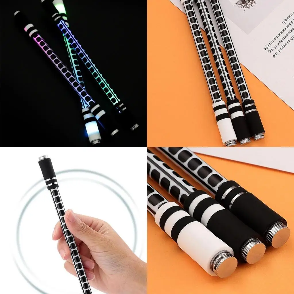 Y5LB A37 Luminous Revolving Pen Spinning Pens Gaming Pen Finger Rotating Trick Pen
