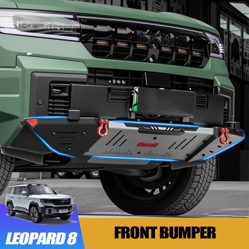 

Car Front Bumper for BYD Leopard 8 Radiator Skid Plate Anti-Collision Sand Push Bar Off-Road Upgrade Modification Accessory