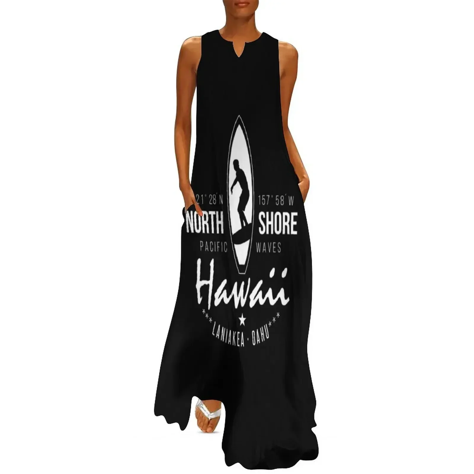 

Surfer Hawaii North Shore, Laniakea Beach, Oahu Long Dress Clothing female dresses women summer 2025 Beachwear Dress