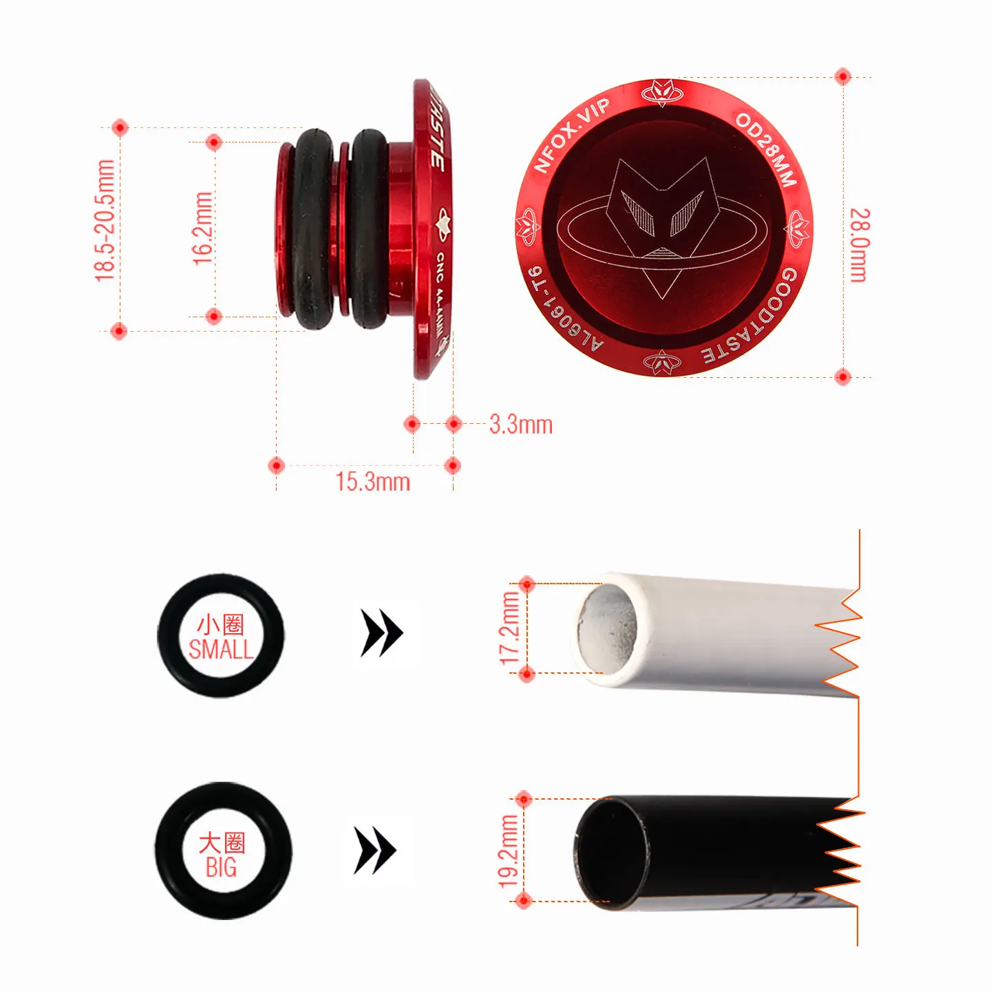 1 Pair Aluminum Alloy Bicycle Handlebar End Plug MTB Road Bike Grips Cycling Handles Grip Caps Stoppers Accessories 9 Color New