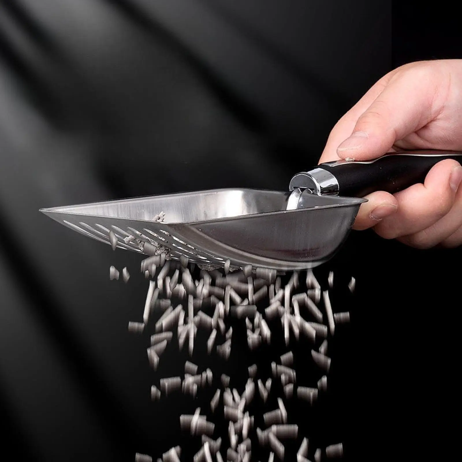 القط القمامة مغرفة المحمولة أداة تنظيف الجوف خارج ملعقة غربلة عميقة هريرة النفايات رافع لجرو كيتي الأرانب القطط الأرنب #3