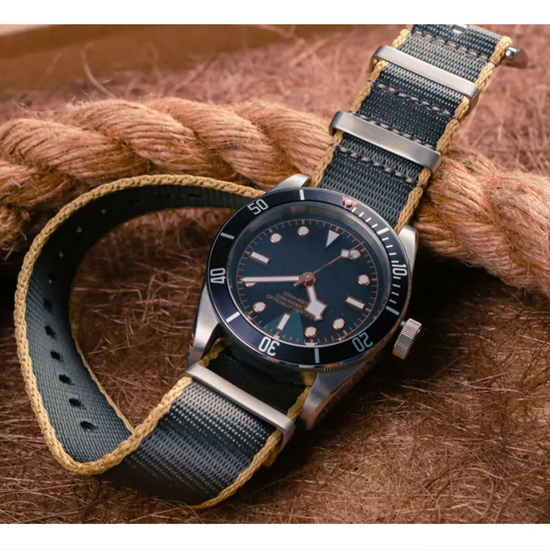 Top Universal Nylon Wristband 20mm 22mm Military Watch Band for Marine Corps Military Strap For Mechanical Dive Replace Band