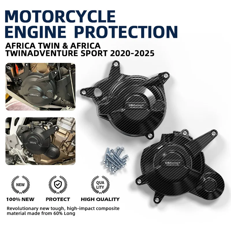 

Защита двигателя GBRacing для мотоциклов HONDA AFRICA TWIN и AFRICA TWIN ADVENTURE SPORT 2020-2025, комплект крышек двигателя