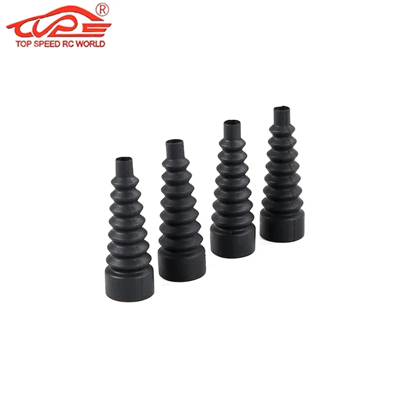 Capa de poeira para torre de mandril absorvente de choque, 4 peças para 1/5 losi 5ive t rovan lt kmx2 ddt fid ql caminhão rc peças de amortecedor de carro