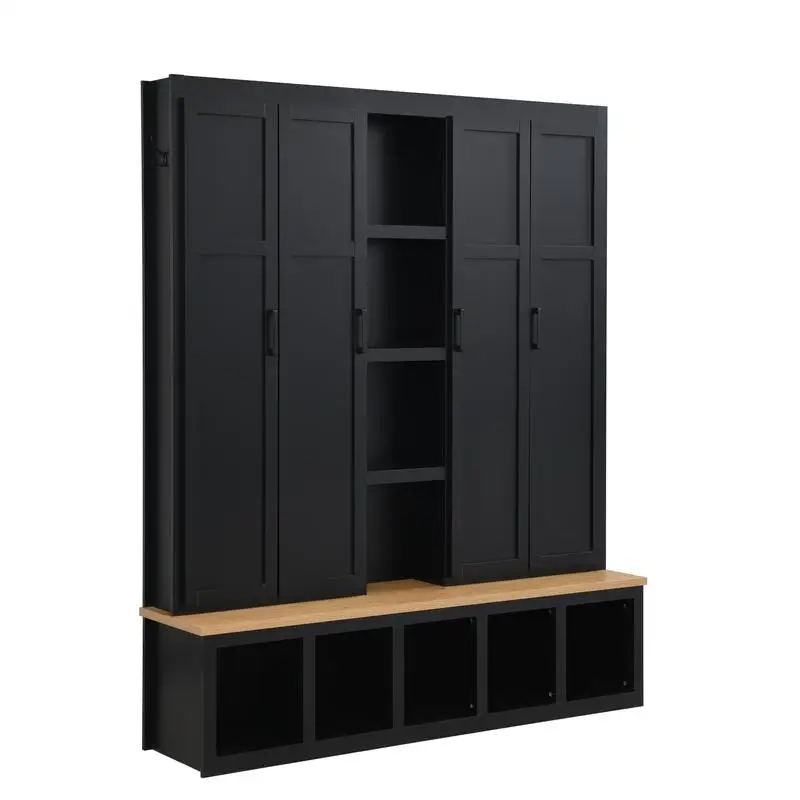 

Hall Tree Not for Sale Subpackage of N721S000047B Storage Organizer with Hooks and Shelves for Entryway or Mudroom