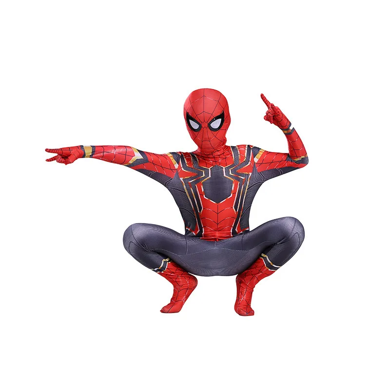 Spiderman Costume Spider Man Black Panther Iron Man Spider Gwen Cosplay Zentai Jumpsuit Bodysuit Halloween Costume Adult Child