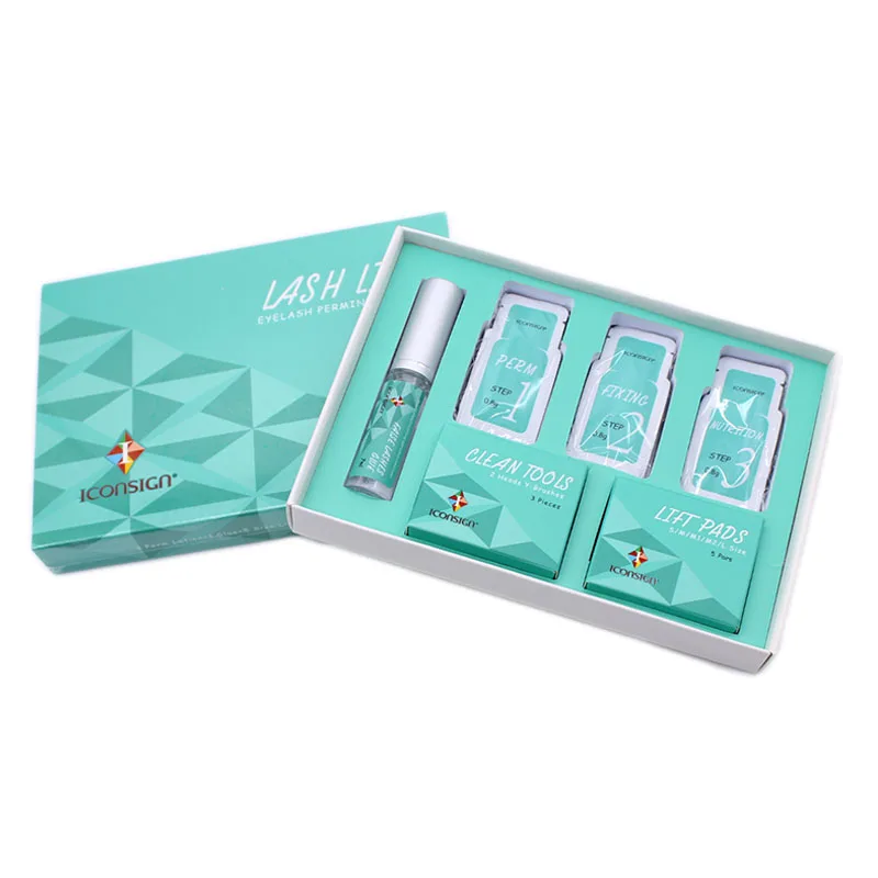 IGLUE ICONSIGN High Quality Eyelash Lash Green Lift Kit Set Fake Eyelashes Curler Perm Kit Women Makeup Tool Beauty Health