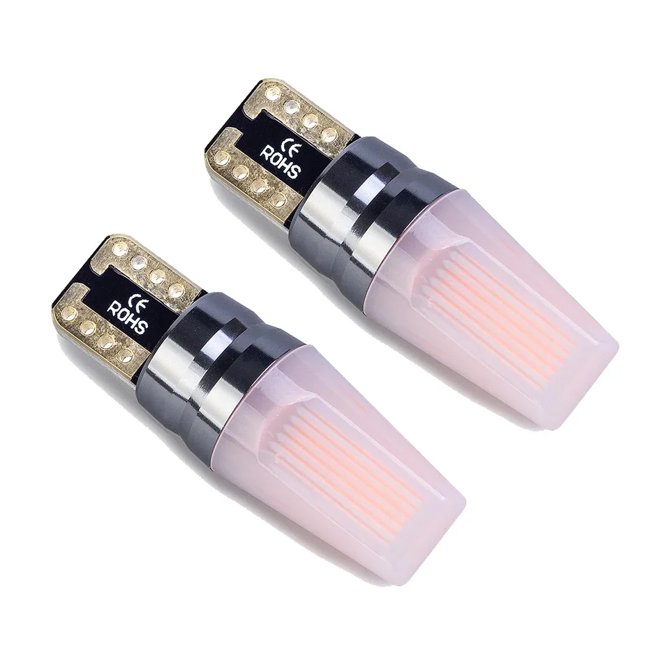 2x Acrylic Cover W5W T10 LED High Bright Car Signal Lamps 12V Auto Turn Side Lights Wedge Parking Bulb Drop Shipping Support