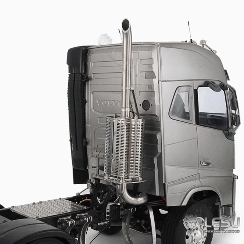 LESU G-6159 Tamiya 1/14 F-16 원격 제어 트랙터 트럭 모델 배기 굴뚝 금속 부품 또는 DIY 수정 액세서리