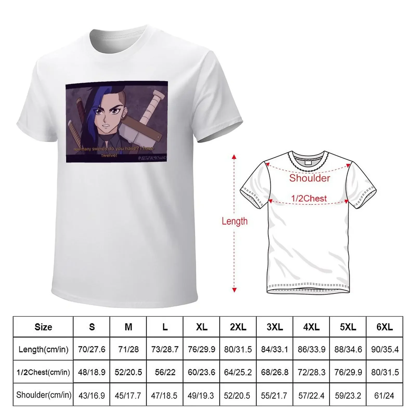 Cody Anime Screenshot T-Shirt anime clothes new edition funnys blanks oversized t shirt men