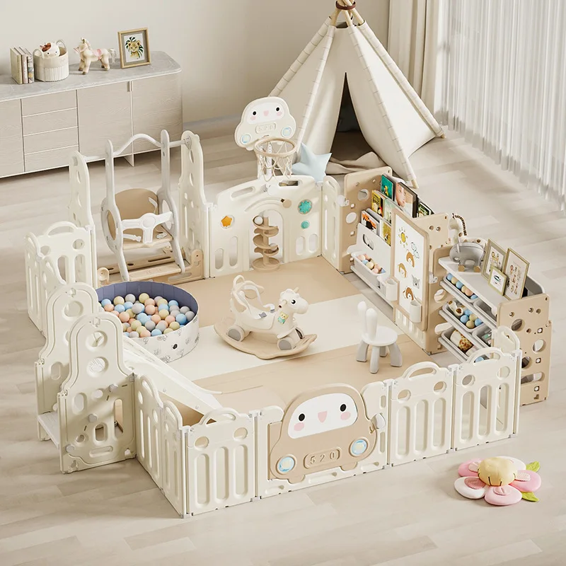 

Baby Indoor Home Games Fence Children's Ground Fence Crawling Mat Paradise