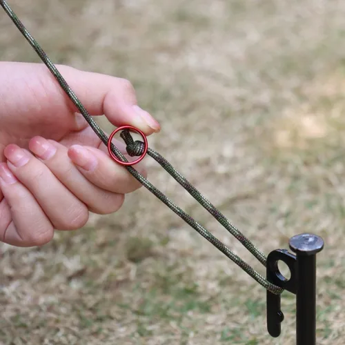 텐트 조절 버클 캠핑 코드 텐셔너, 캐노피 차양 바람 로프 버클 길이 고정 링 텐트 액세서리, 5 개 