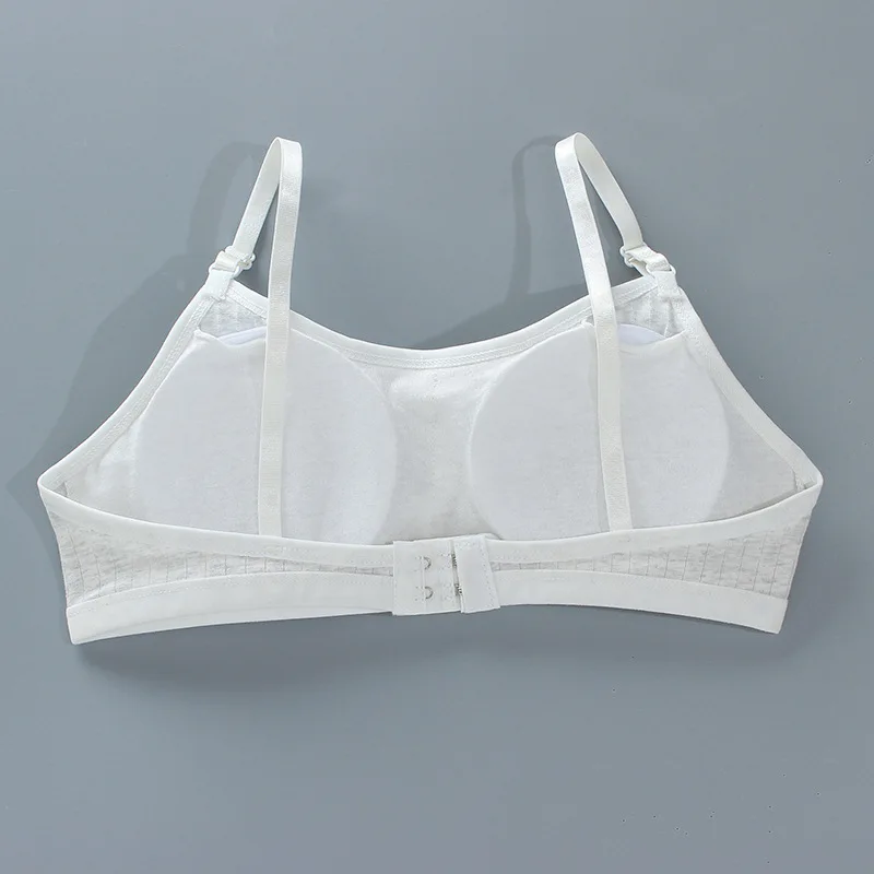 4pcs/Lot Teenage Girls Training Bras Seamless Middle High School Students Vest Bra Kids Children Back Buckle Bra Teens Underwear