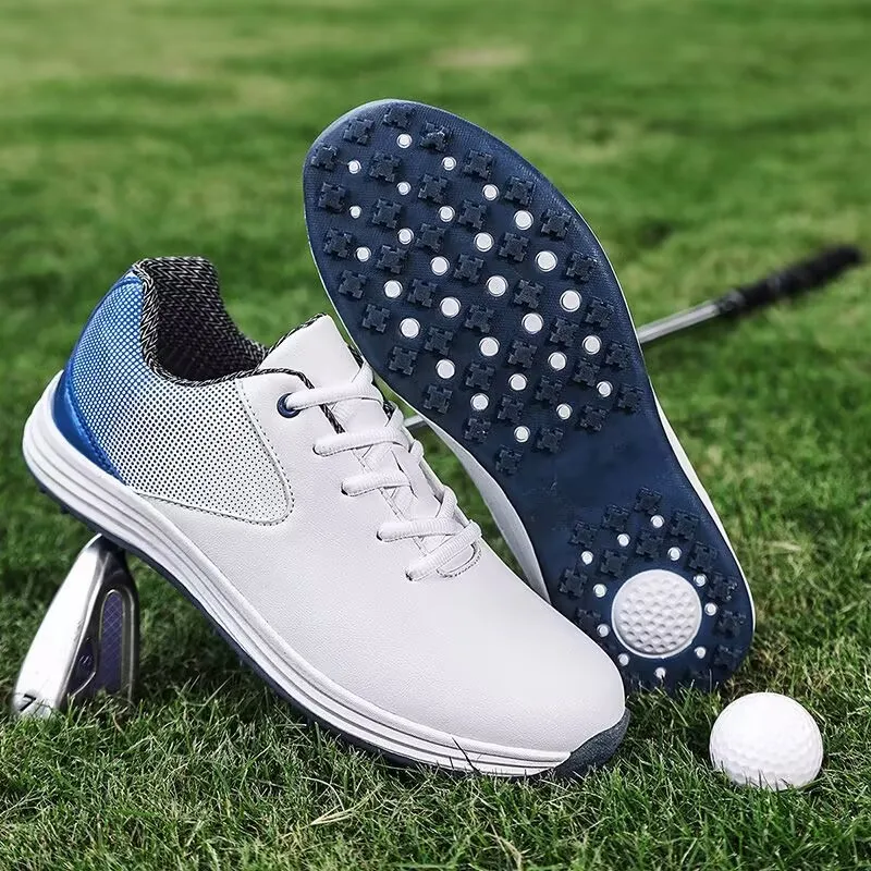 Classic Brand Golf Shoes For Men Designer Leather Golf Training Shoes Anti-Slippery Gym Shoes Hard-Wearing Outdoor Sport Shoe