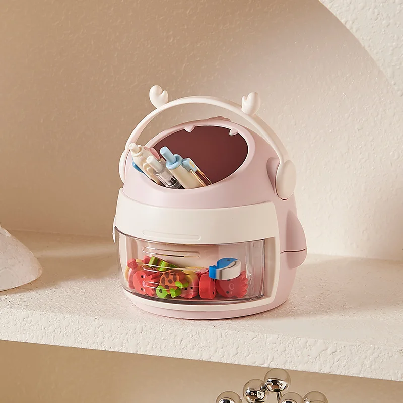 데스크탑 크리 에이 티브 펜 컨테이너 만화 디자인 감각 홈 오피스 학생 펜 버킷 편지지 주최자