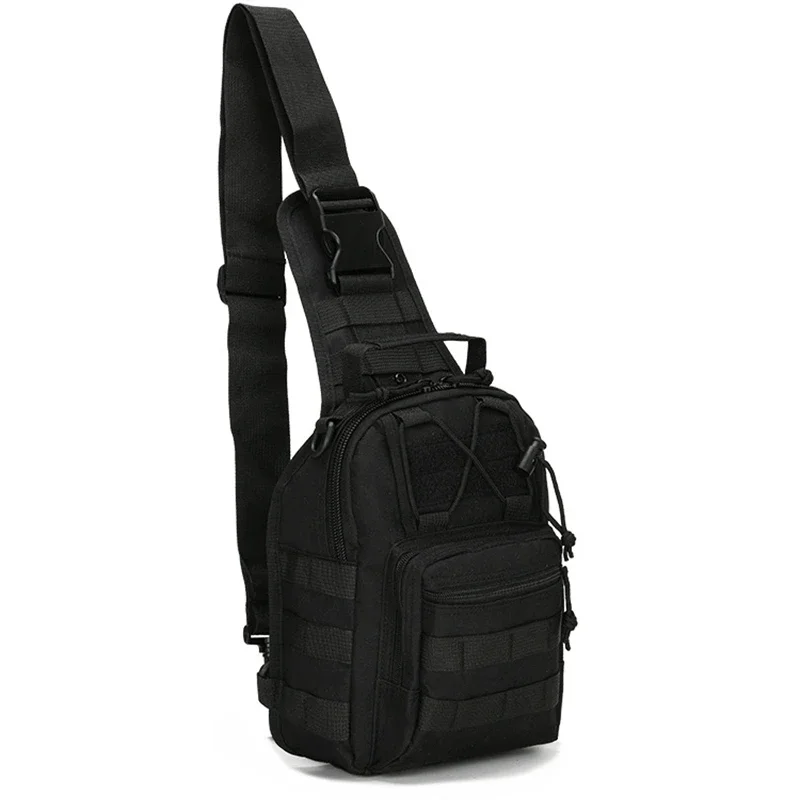 Molle Tactical Chest Pack, Waterproof Shoulder Bag for Men Small Tactical Daypack, Single Strap Crossbody Bag for EDC & Camping