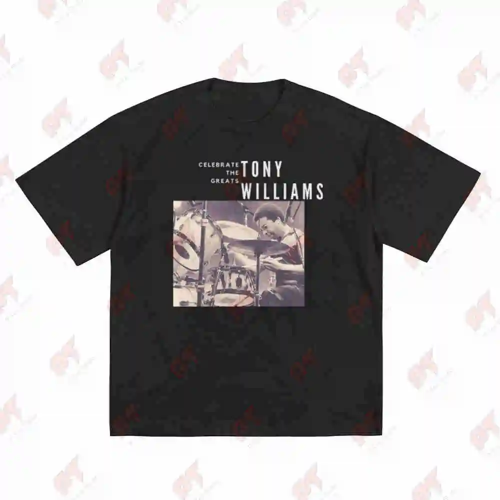 Tony Williams Jazz Drummer Bebop Swing Short Sleeve Tee 100% Cotton T-Shirt