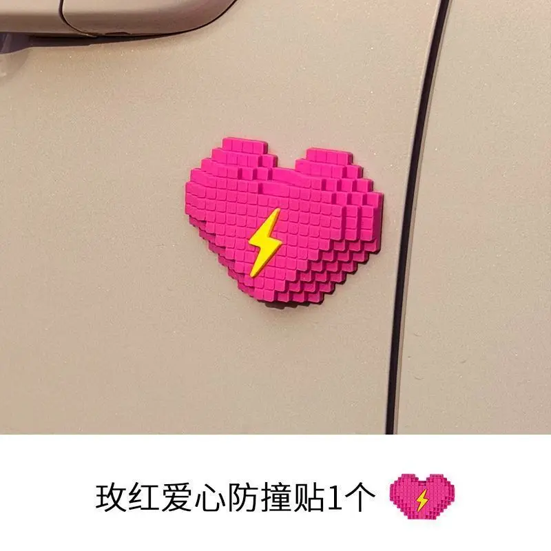

1Pc Cute Cartoon Car Trunk Doll Accessories, Soft Vinyl Bumper Sticker for SUV, Adorable Love Heart Vehicle Exterior Ornament, Viral Car Accessory Gift