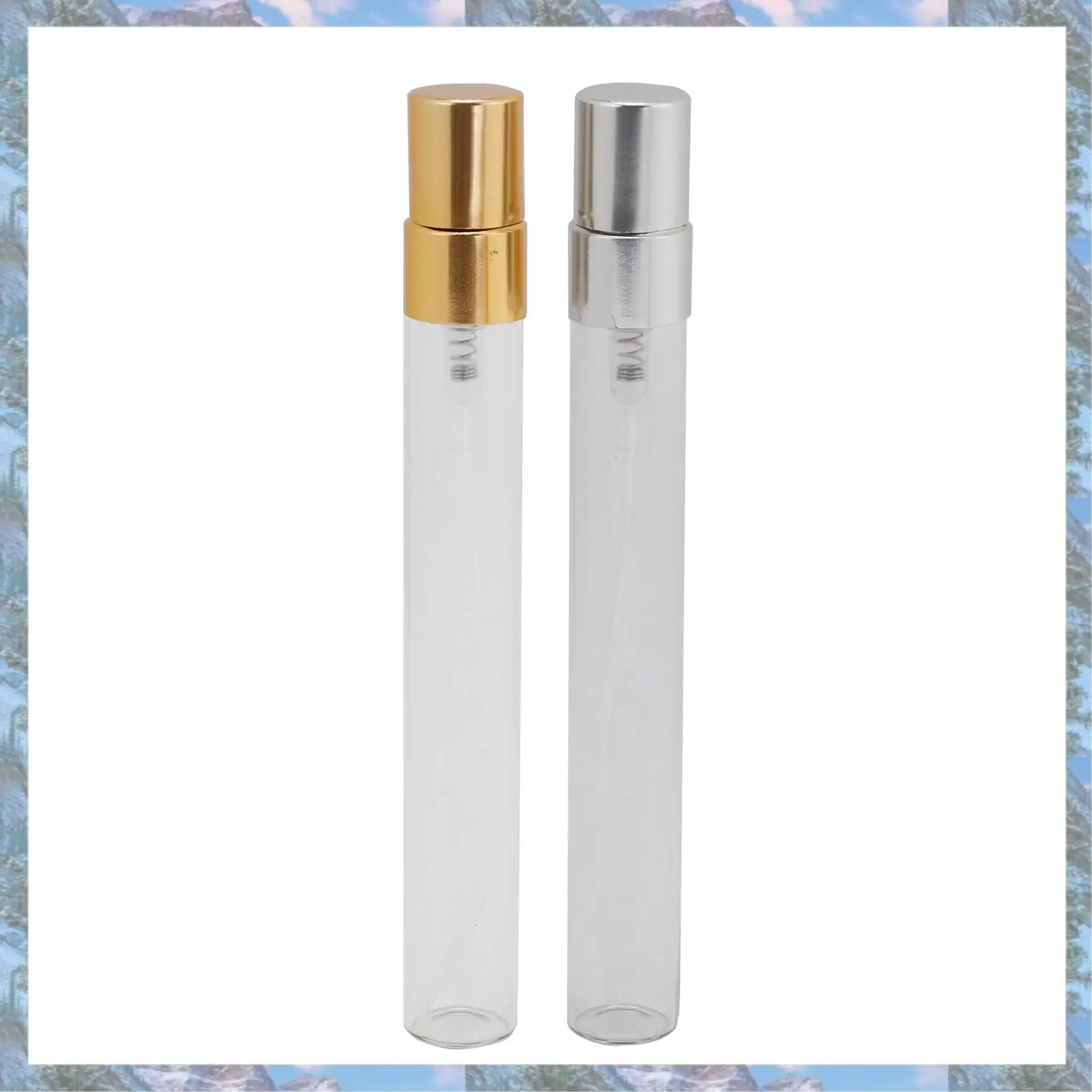 X16A 2025 NUOVO-10 Pezzi/10ML Flacone spray da viaggio ricaricabile per profumo, Flacone spray per profumo portatile con pompa in alluminio