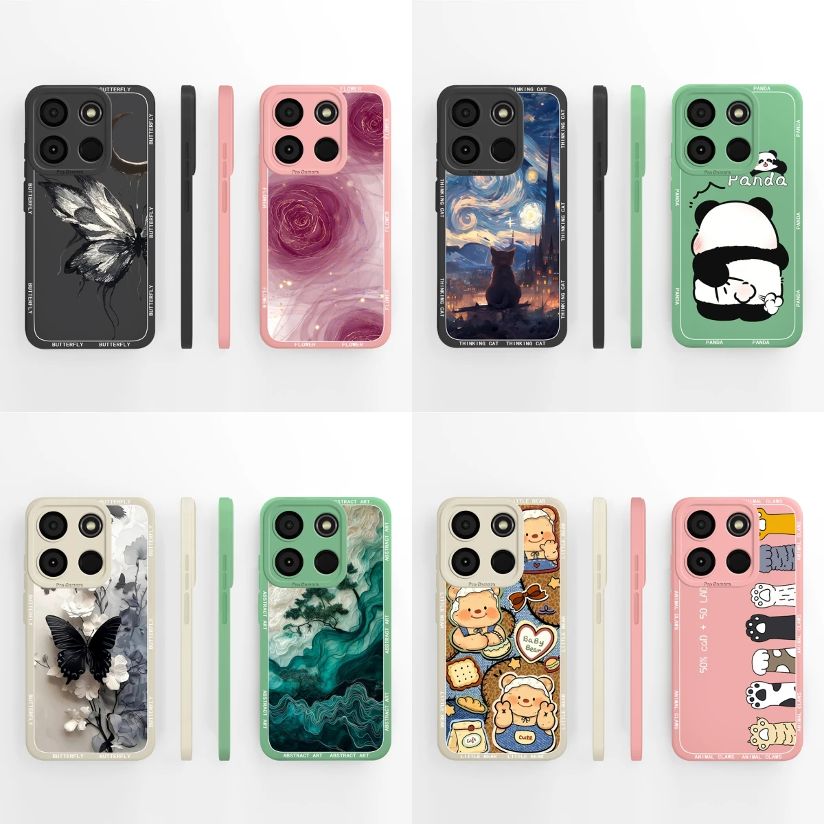 

For itel A60 A60S Phone Case Astronaut Cartoon Fashion Soft Liquid Silicone Funda For itel A 60 S Shockproof Back Cover Shell