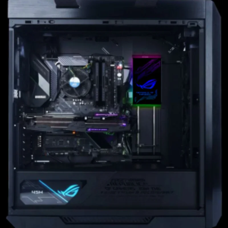 ROG GX601 Case RGB Lighting Panel Customizable Strix Helios PSU GPU Bracket ARGB Light Board MOD PC Gamer Plate AURA SYNC