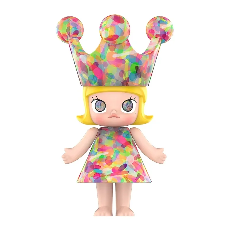 Figura de acción Mega Royal Molly 400% Huang Yuxing Bubble Series, juguetes de decoración de dibujos animados, modelo coleccionable, regalo sorpresa para adultos