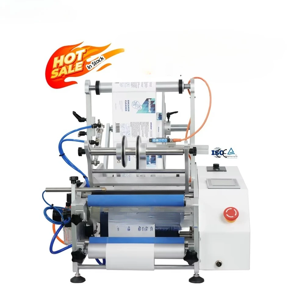Bottle Labeling Printing MachineFK-603 Wine Double Side Sticker Round Water Semi-automatic Digital view 5