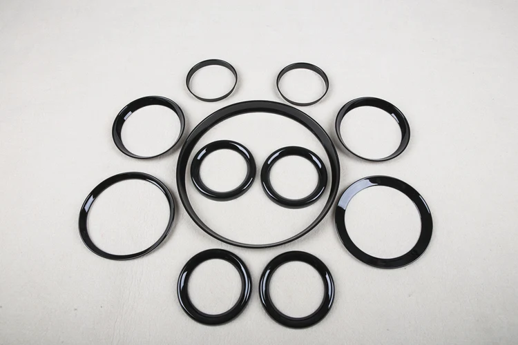 Brand New ABS Plastic UV Protected Interior Rings Mini Ray Style Pure Color For Mini Cooper R60 R61 S (11 Pcs/Set)