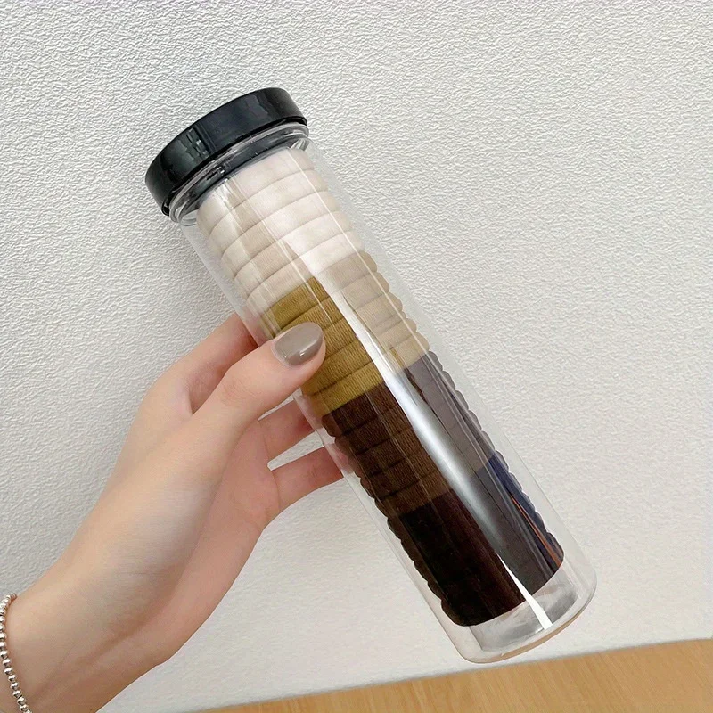 20 قطعة/علبة مرونة عالية الشعر الدائري الفرنسية نمط العصابات التعادل سميكة الشعر حبل الأساسية بسيطة رئيس حبل للنساء الفتيات اختيار مثالي #6