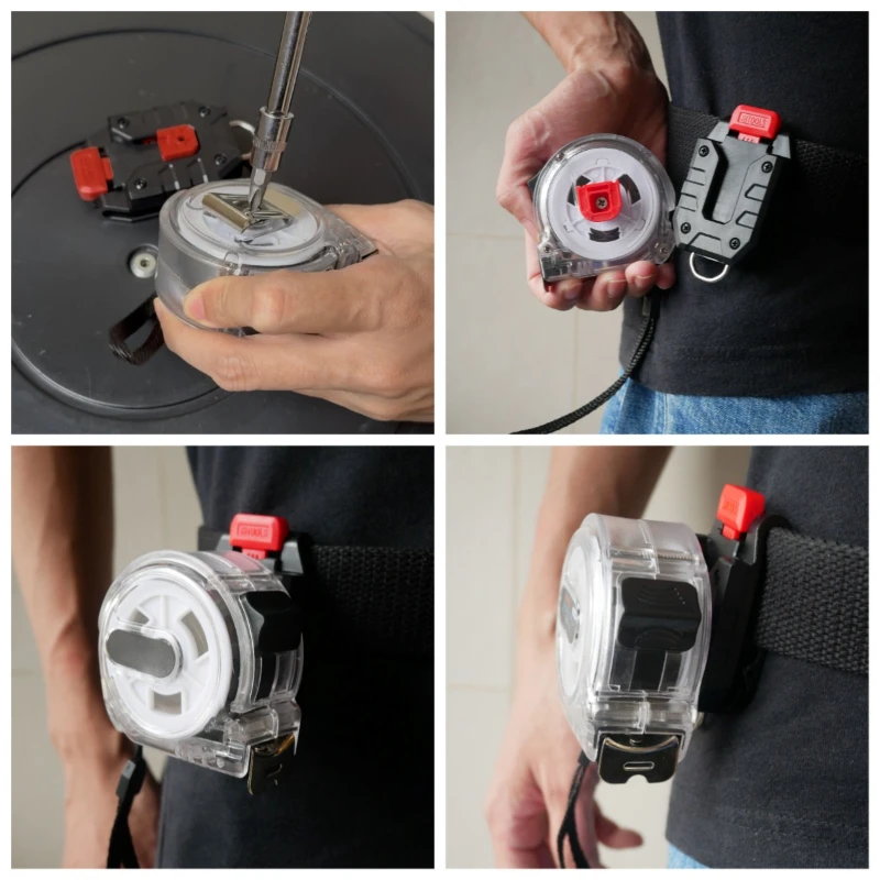 NEUES Universal-Maßband Schnell hängender Gürtelclip für Tajima Milwaukee Digitales Maßband Laser Man Geschenk