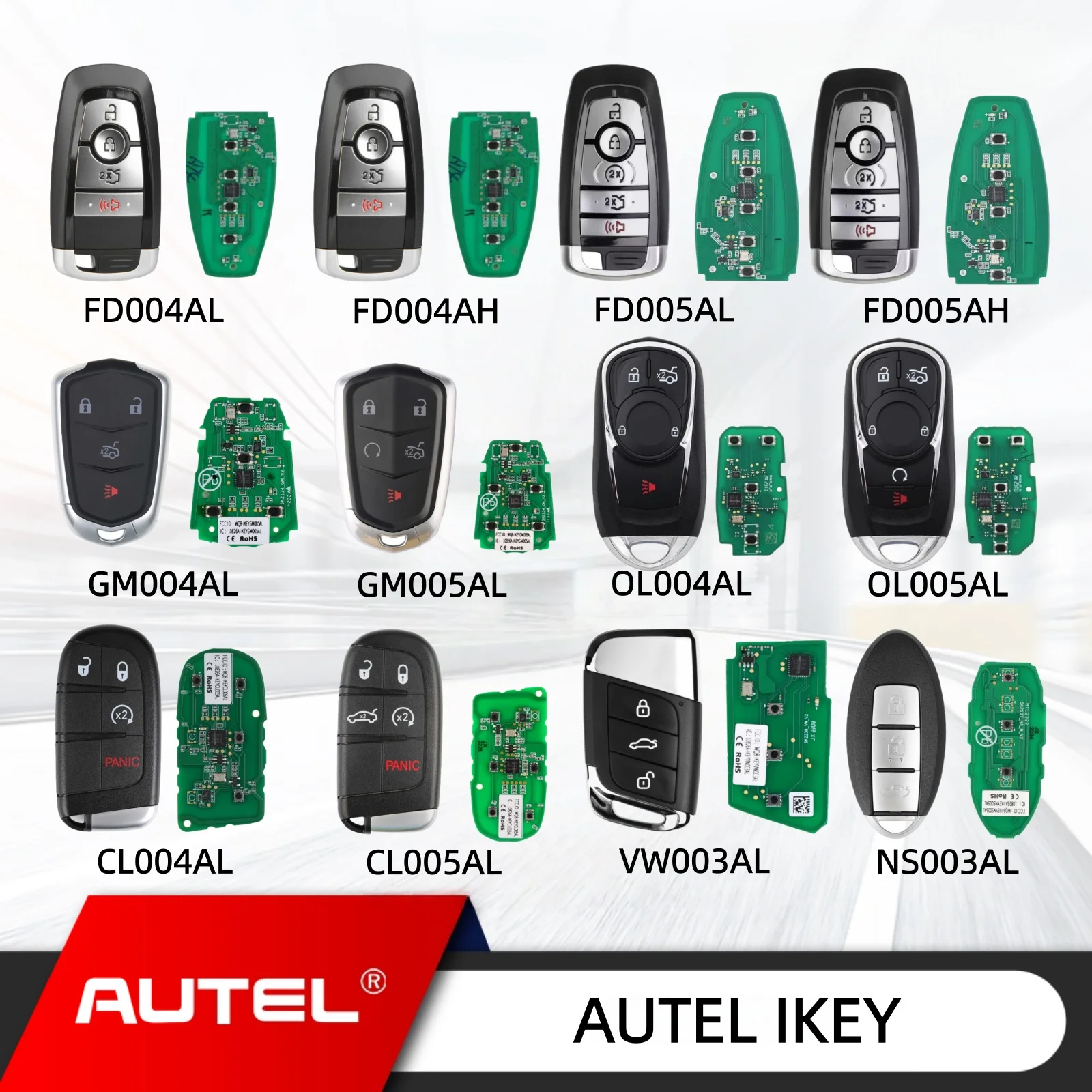Autel IKEY Premium Version FD004AL FD005AL FD004AH FD005AH GM004AL GM005AL OL004AL OL005AL CL004AL CL005AL VW003AL NS003AL
