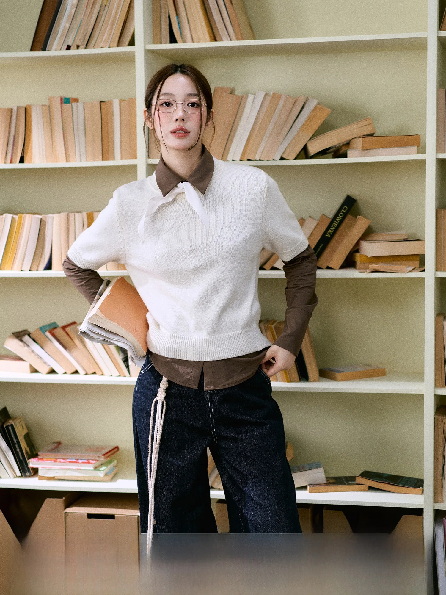 

La Lune Du Ciel Classic round Ne Вязаный свитер ort Sve Повседневная одежда Многослойный топ Женский зимний модный шерстяной топ премиум-класса ...