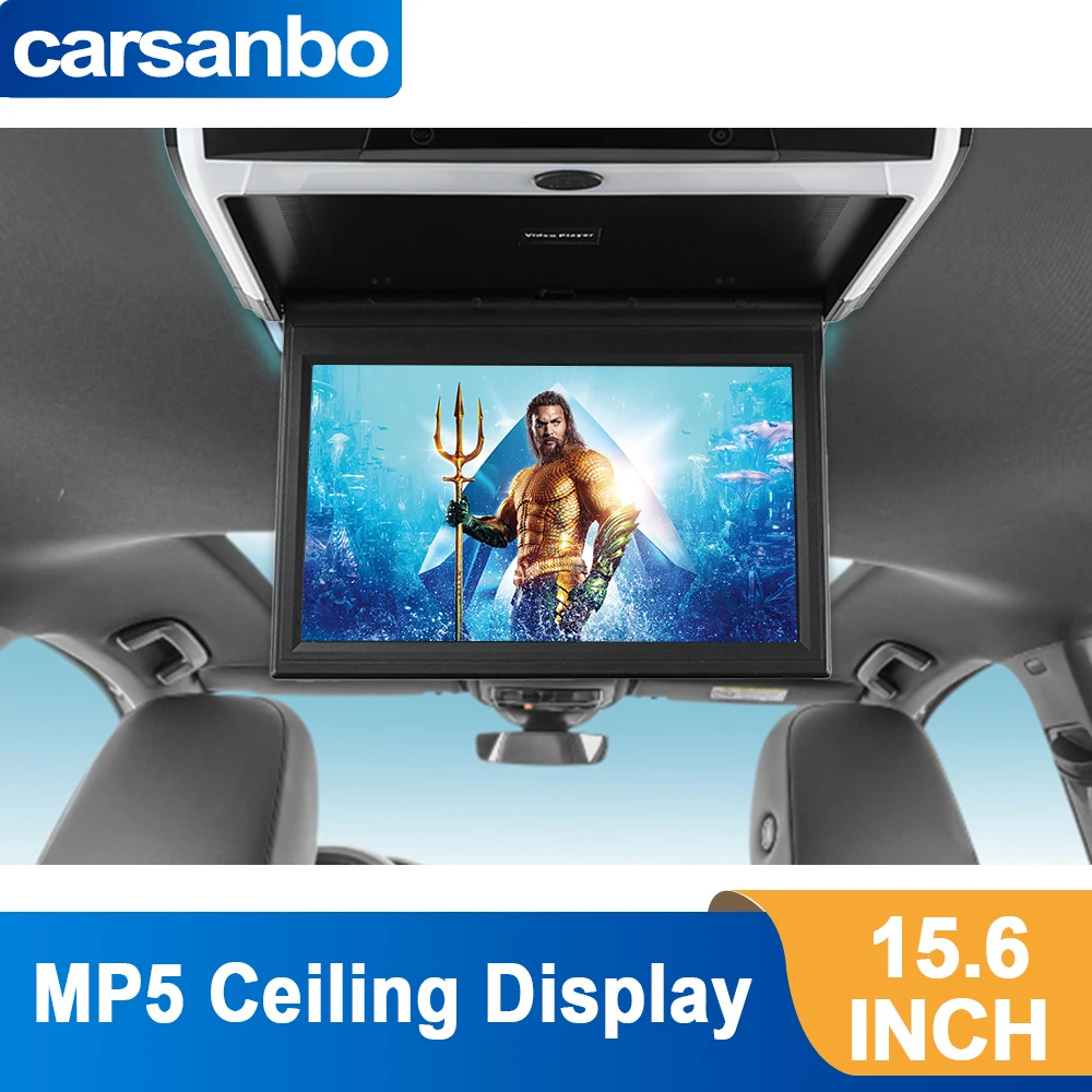 15.6inch  roof mount  IPS MP5 player with V56 Chips.Support USB,TF card reader,HDMI and 2AV input,FM transmitter