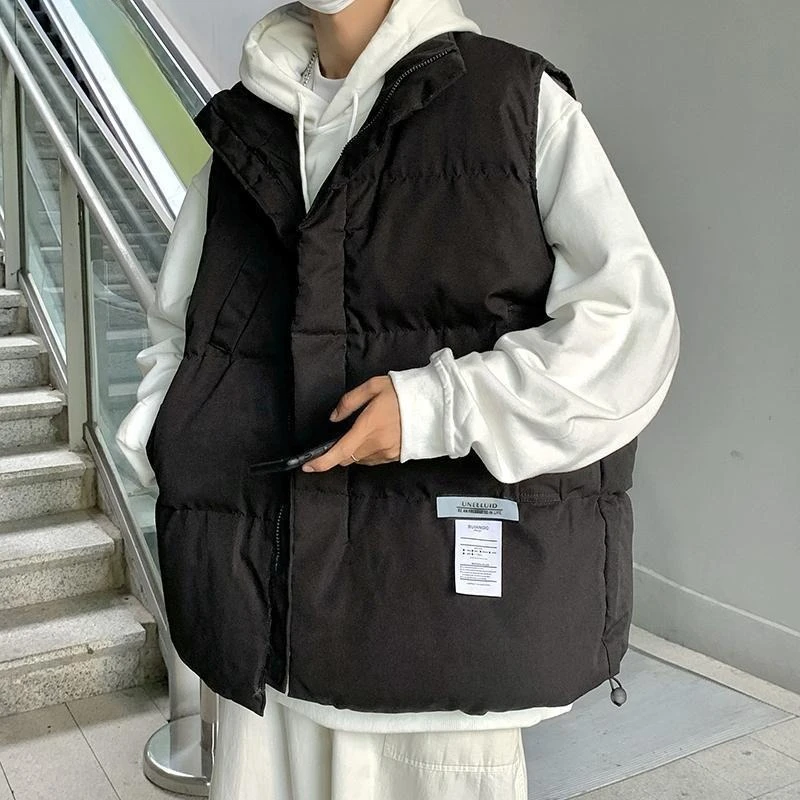 

Premium Cotton Blazer Vest Men's Hong Kong Style Collared Winter Outerwear Slim Fit No Sleeve Jacket for Youth Fashion​