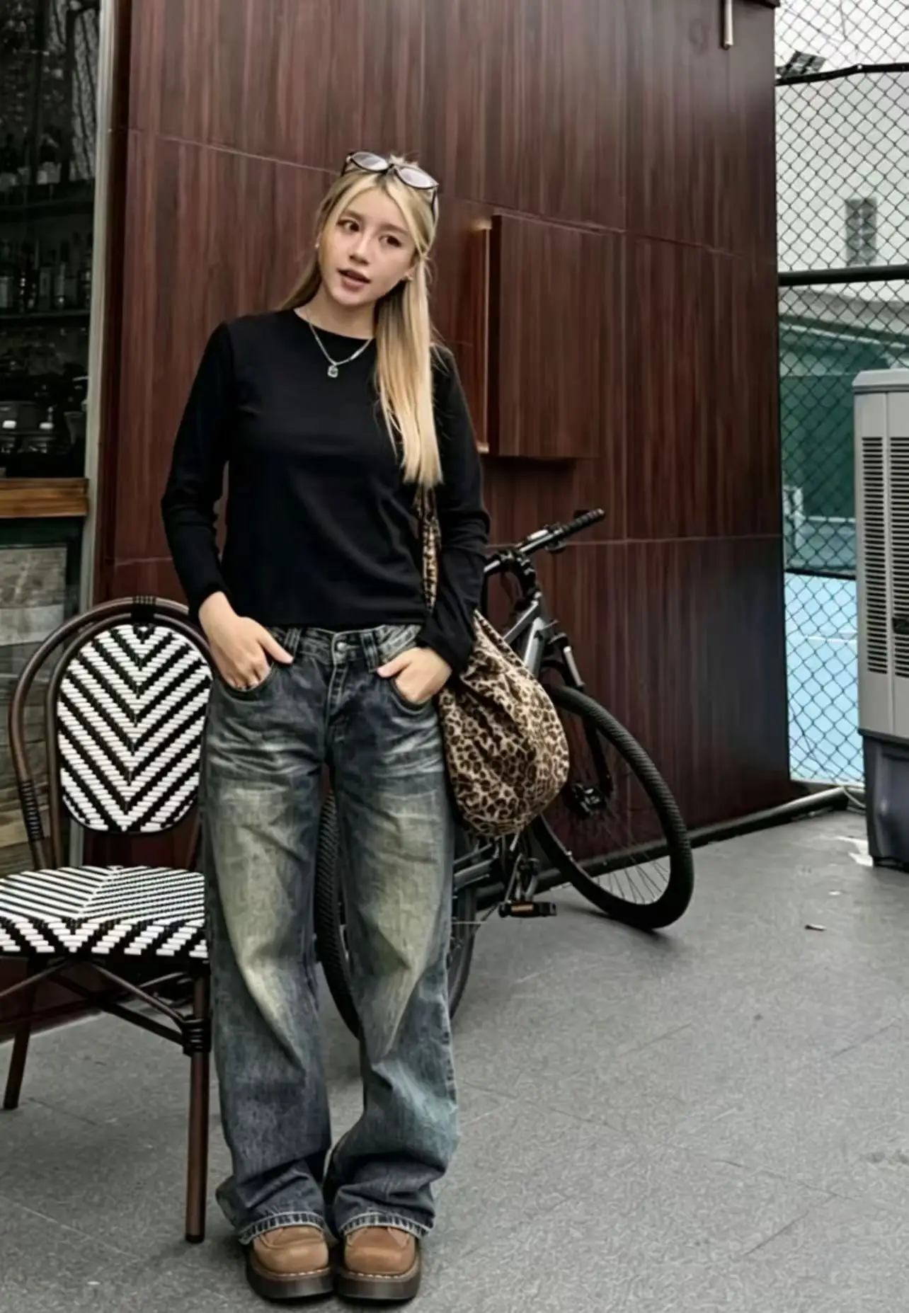 

American Retro Hot Blue Jeans Specially Designed For Women Suitable For 2026 New Harajuku Hip-hop Style Fashionable Casual Jeans