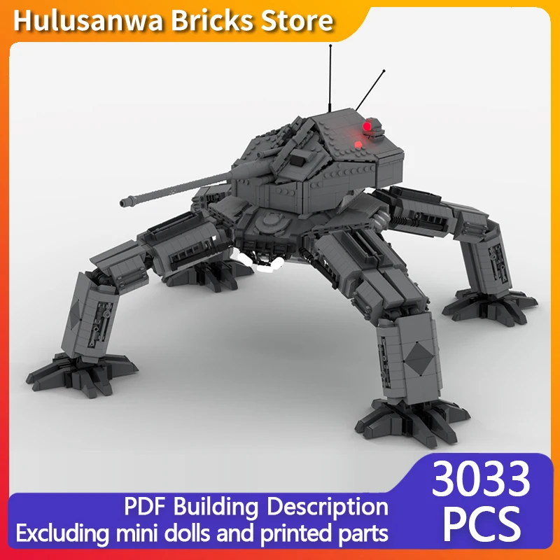 

Популярная игровая модель MOC, строительные кирпичи, платформа для переноски ходьбы, модульная технология, подарок, праздник, сборка, детский игрушечный костюм