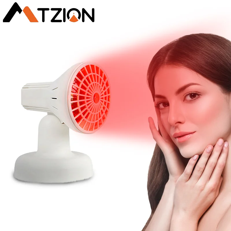 Red Light Therapy Peauty Instrument Electric Baking Heating Desktop Intelligent Red Light Baking Lamp Holder, Relieving Acne