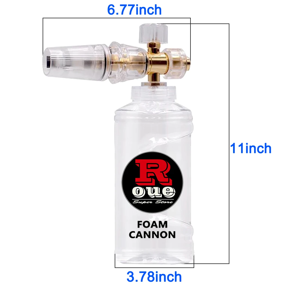 ROUE Car Wash Soap Foam Gun 1L Bottle Spray High Pressure Snow Foam Lance Cleaning Foam Generator For Karcher Nilfisk WAP 280bar