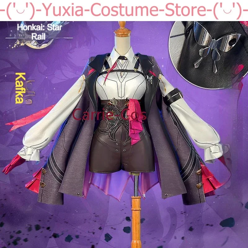 Anime Honkai Star Rail Kafka Cosplay Costumes Game Role-Playing Cothes Girls Jacket Shirt Pants Jewelry Belt Cos Clothing